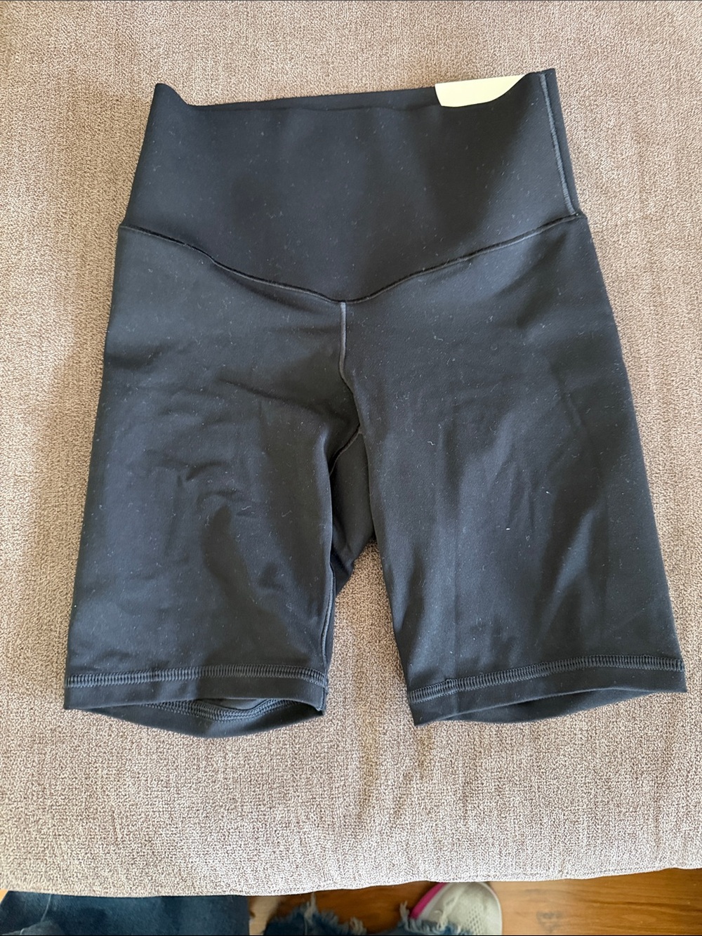Everyday High-Waist Black Bike Shorts